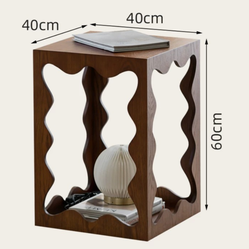 Low Wooden Unique Side Table A - Unique Table Accessories 评论和价格