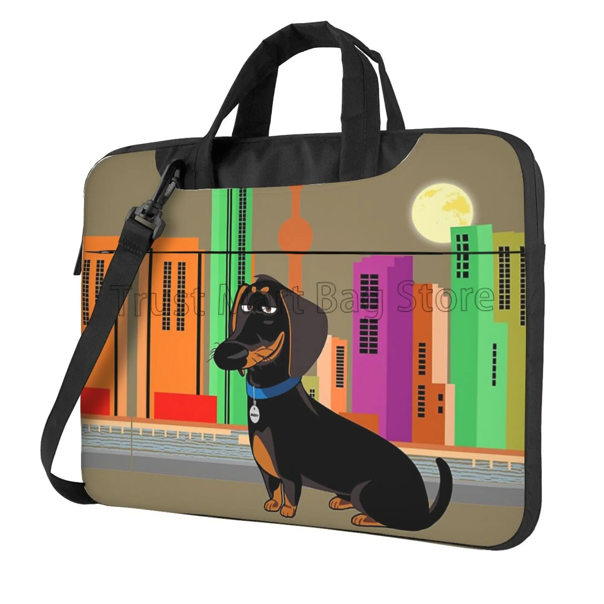Cute Dachshund Print Laptop Ca - Tablet Accessories Bag 评论和价格