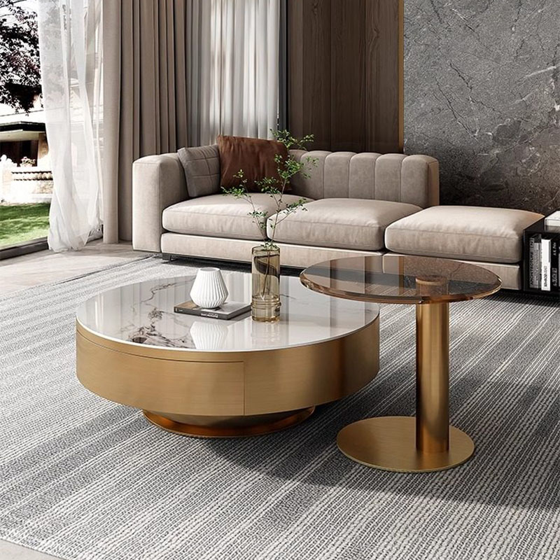Round Clear Coffee Table Simpl - Unique Table Accessories 评论和价格