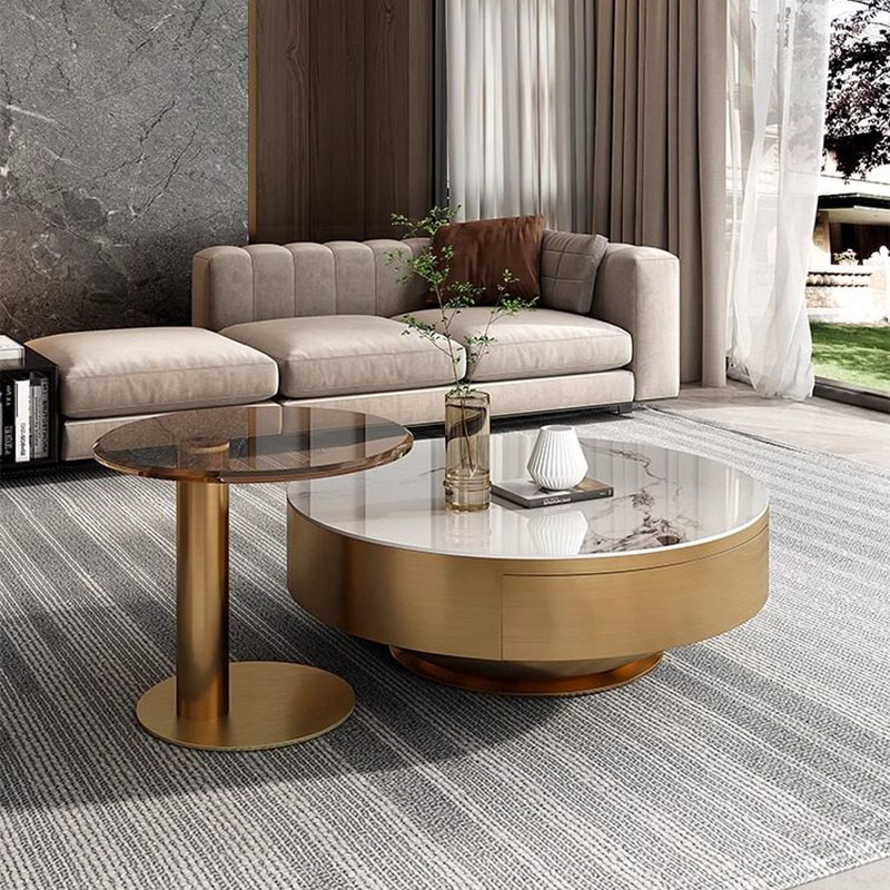 Round Clear Coffee Table Simpl - Unique Table Accessories 评论和价格