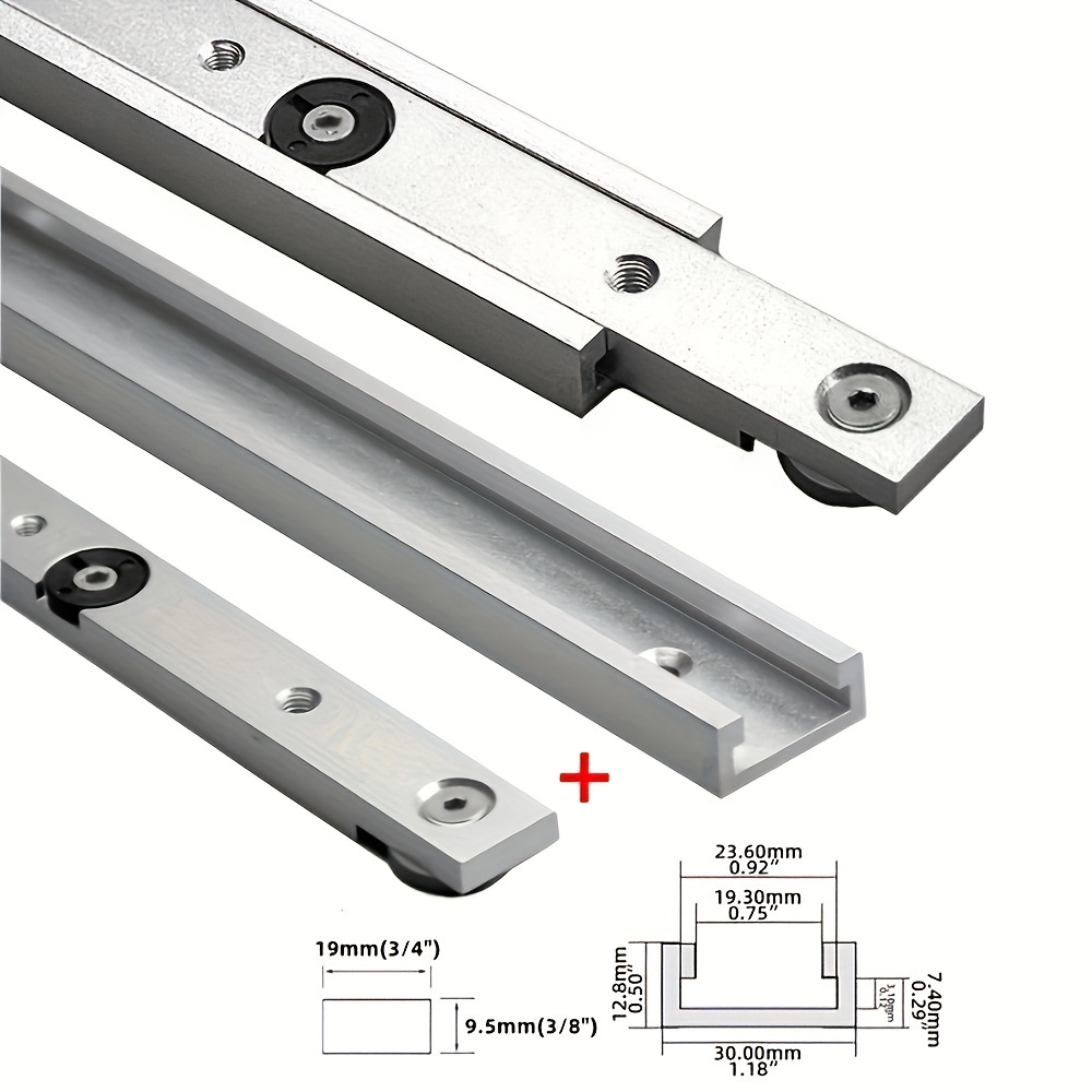 2Pcs T‑Track & Miter Track Jig - Tablet Accessories Set 评论和价格