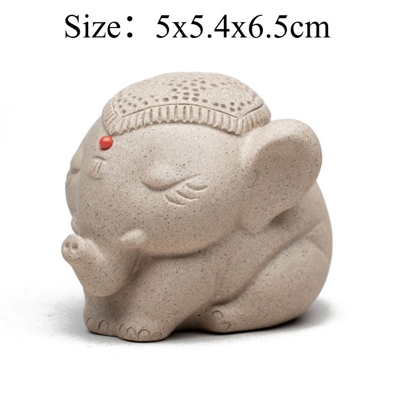 1 PC Purple Clay Peace Elephan - Unique Table Accessories 评论和价格