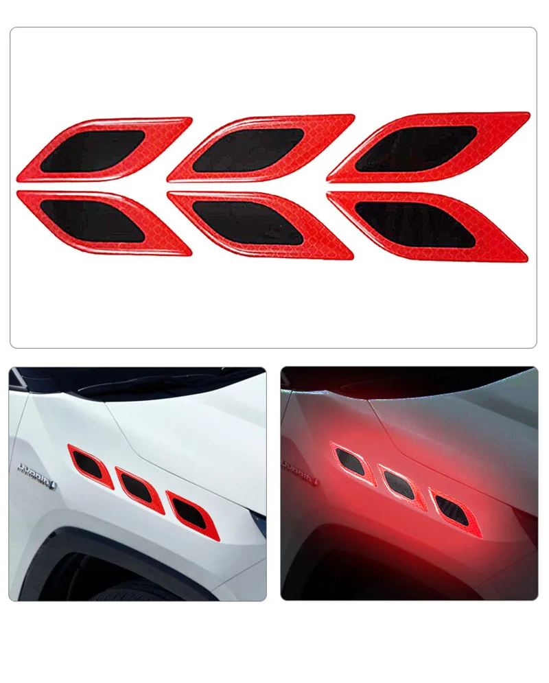6pcs/Set Car Reflective Sticke - Tablet Accessories Set 评论和价格